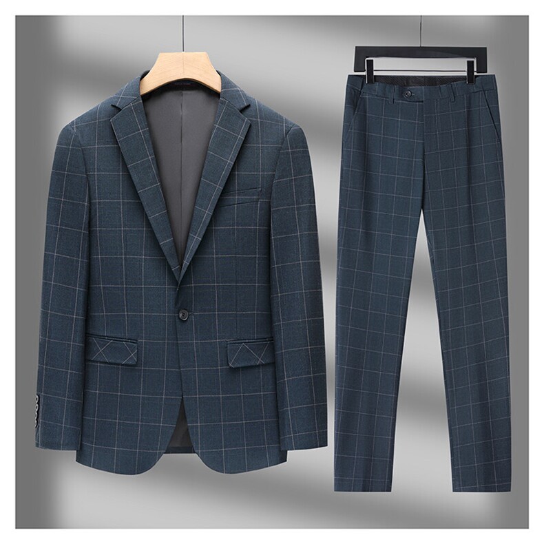 GDN5458四季款新款男士礼服西装修身商务休闲男装西服两件套装,男装西服套装,电商B360