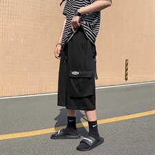 2021夏季主推港风休闲短裤男五分短裤海边外景图DS-C407-DK03-P35，男装休闲裤，电商C323-1