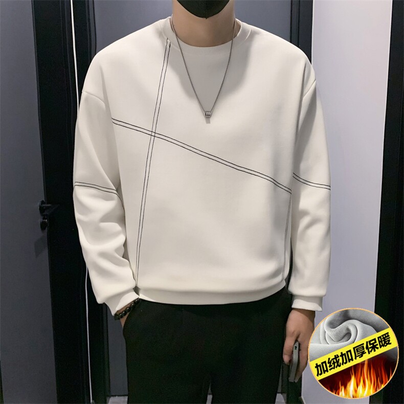 WY06-加绒P6088无头风小伙风店主风加绒卫衣男,男装卫衣,电商B340
