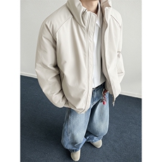 现货美式高街休闲夹克冬季三防立领纯色户外工装加厚棉服外套，男装夹克，电商A486