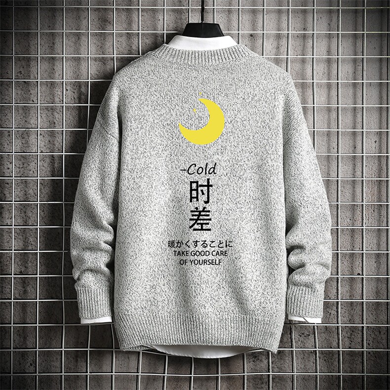 M19047-P45加绒款-P65加厚加绒毛衣男大码毛线衣男针织衫网格,男装针织衫/毛衣,电商A040A