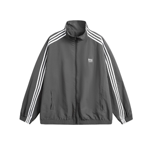 平铺秋冬新品 三条杠立领夹克男运动开衫外套中性套装H1003 P78图片