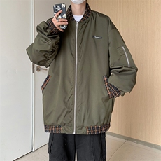A854-P62美式复古春秋款痞帅夹克秋季新款潮流宽松休闲外套男士，男装夹克，星座512-6