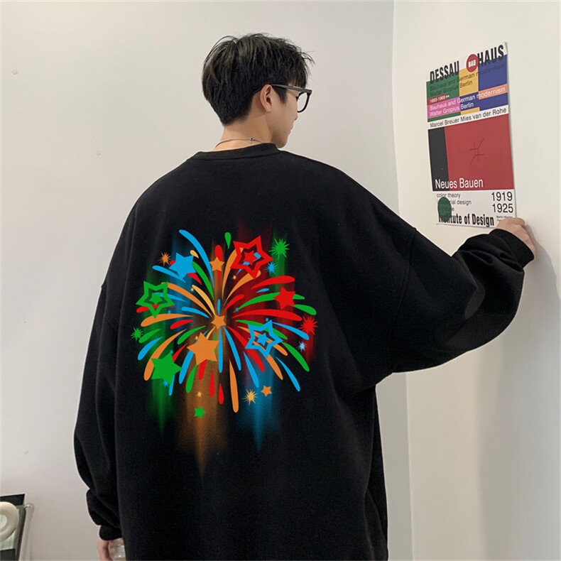 23秋季新款320G华棉圆领卫衣面布棉WH3237-P35控58,男装卫衣,电商B370