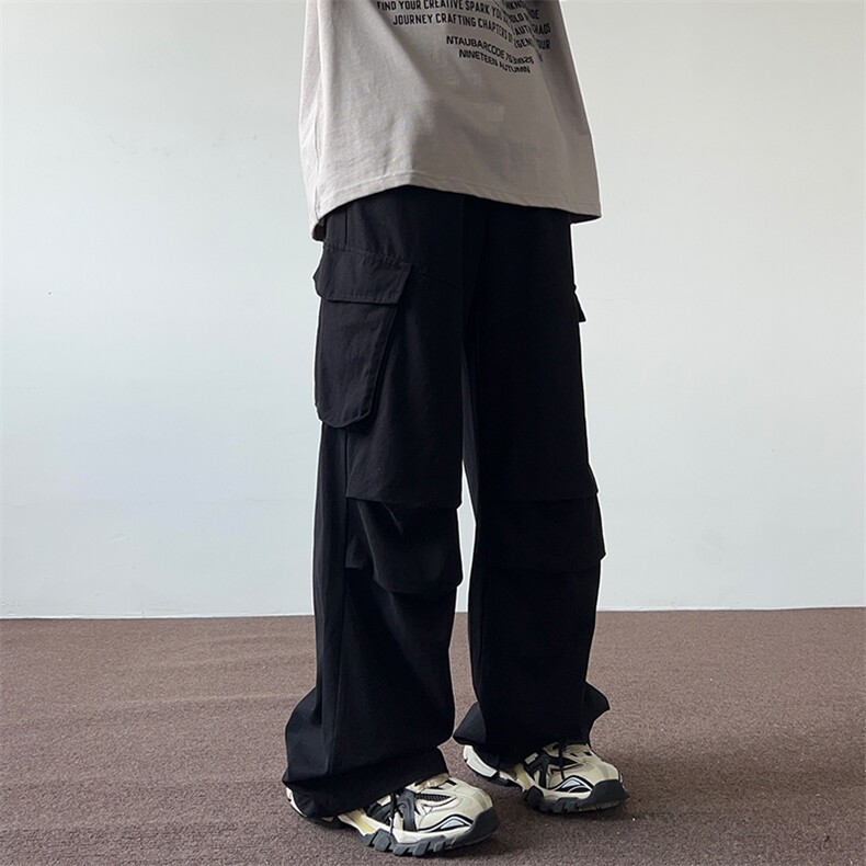 08美式高街多口袋工装裤简约百搭休闲裤男女XZ211-1-K2427-P65,男装工装外套,星座211-1