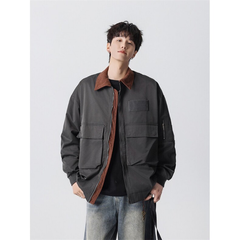 A408-W8335列装夹克P100-X148-面料成分：锦纶,男装夹克,电商A408