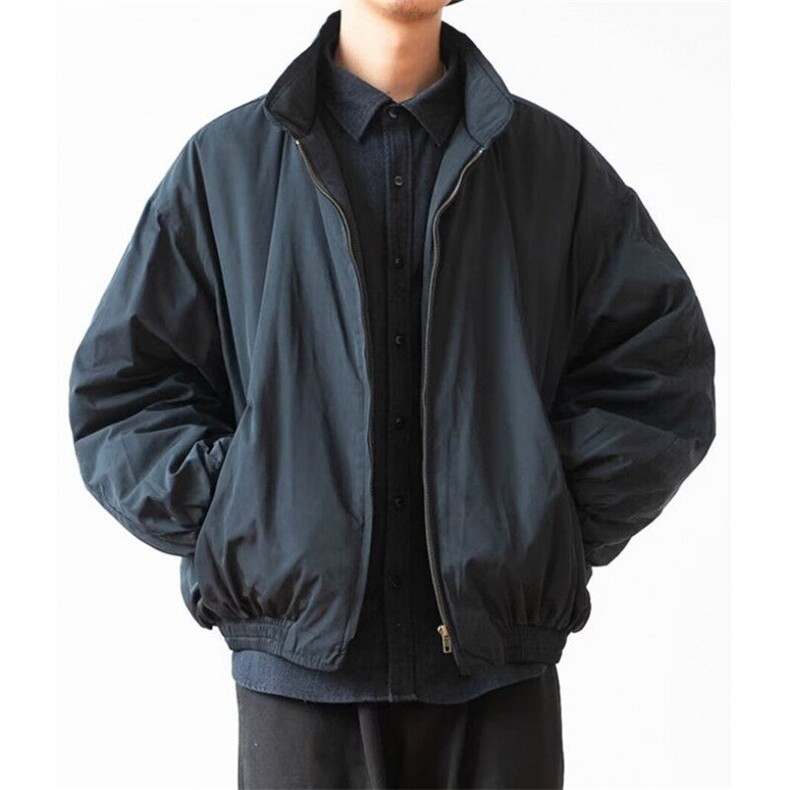 日系复古立领短宽加厚夹棉棉服夹克男女休闲宽松保暖外套JA125,男装夹克,星座1116A-1（原606A）