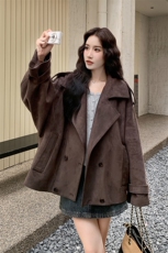 新款。麂皮绒外套B276-2536-P155-K238，女装短外套，2B113