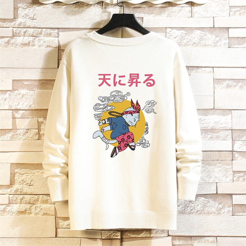 M67012-P45 加绒款-P65圆领毛衣男大码针织衫男毛线衣线衫图片