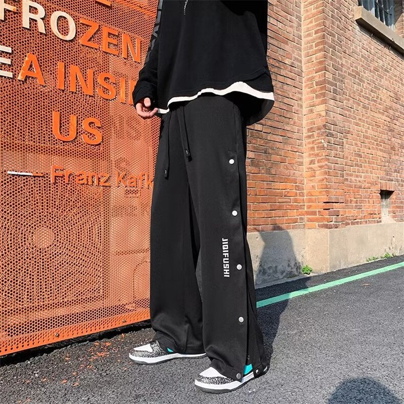 美式vibe裤子高街潮ins潮运动裤港风休闲裤JQ66P33,男装休闲裤,星座1116-2