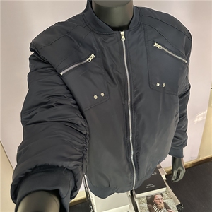 现货拉链棒球服棉衣棉袄宽松休闲外套M6102-P95图片