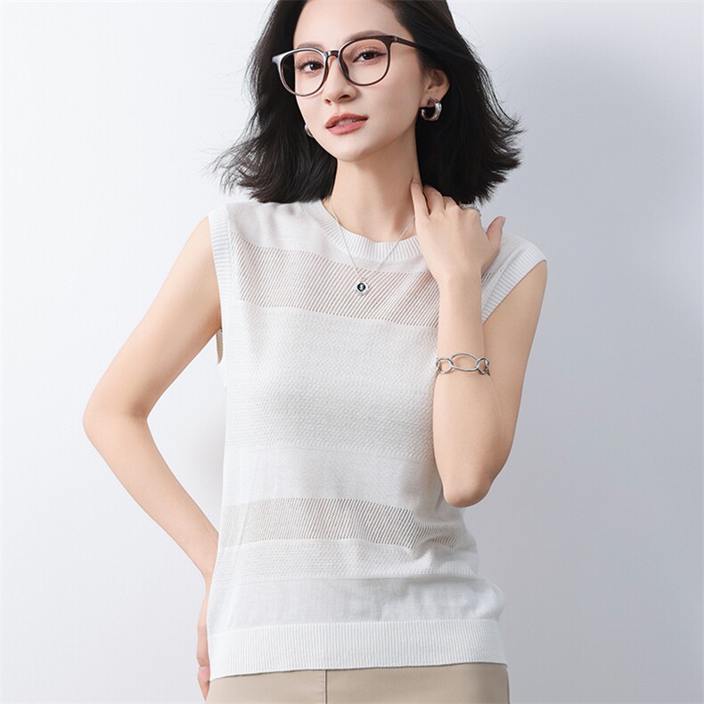 2025夏季新款纯棉内搭吊带背心女士外穿无袖一体针织打底无袖上衣,女装背心吊带,冀清阳荣