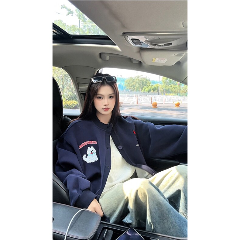 趣味毛巾绣慵懒开衫卫衣男女xh133-特p70,男装卫衣,电商B367
