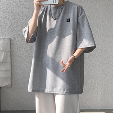 8XL-M重磅！特大码T潮牌上衣男中性华夫格短袖T恤DX304P25控39，男装T恤，电商D206-1