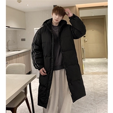 羽绒服冬季新款中长款情侣韩版连帽羽绒服外套Y918/P190，男装羽绒服，星座202