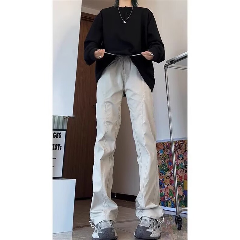休闲裤男款宽松潮牌运动裤新款直筒裤子513ACK2432P33,女装休闲裤,星座513A