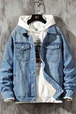 秋冬季牛仔外套男韩版潮流夹克加绒休闲百搭大码衣服1608-P95，男装夹克，电商A318