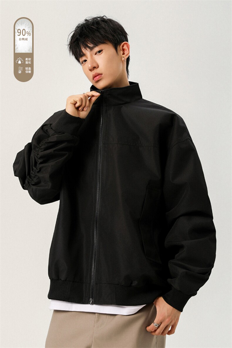 广检90%白鸭绒冬季无影墙羽绒服充绒量75gM-5XHY25598-特P109,男装羽绒服,电商A022