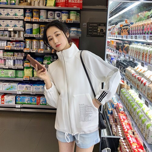 2024秋季新款小个子短外套女装休闲棒球服上衣宽松百搭减龄夹克潮,女装短外套,梦懿尔