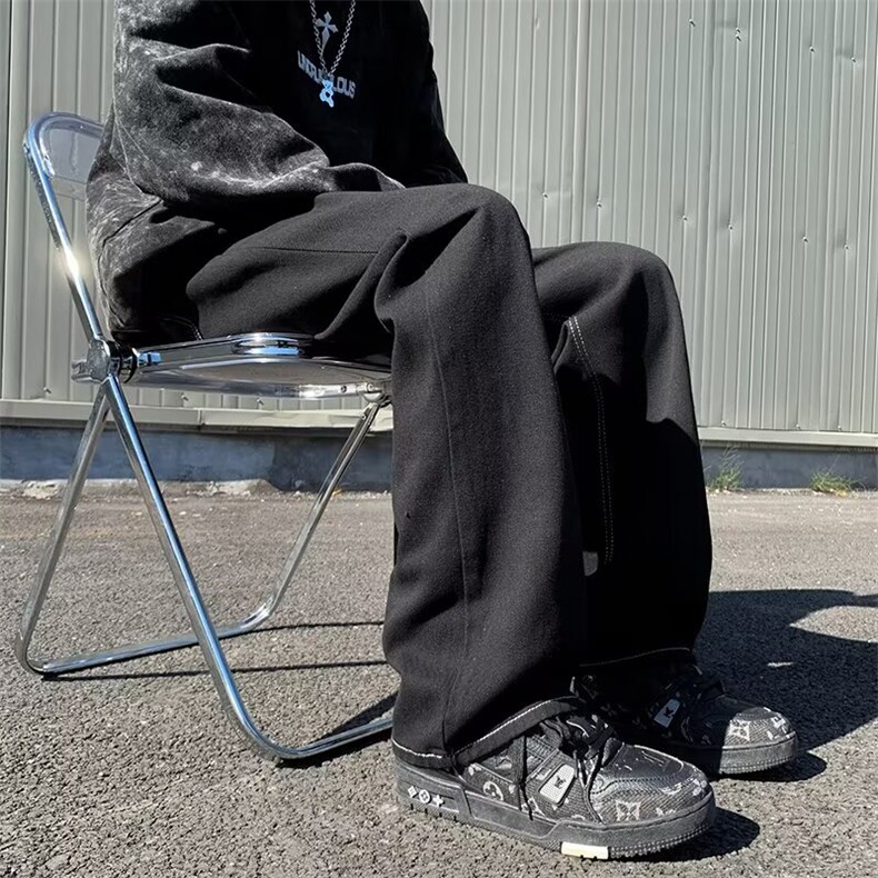 美式高街牛仔裤男韩版潮暗黑个性2024冬季新款ins长裤RK1360-P37,男装牛仔裤,星座412-3