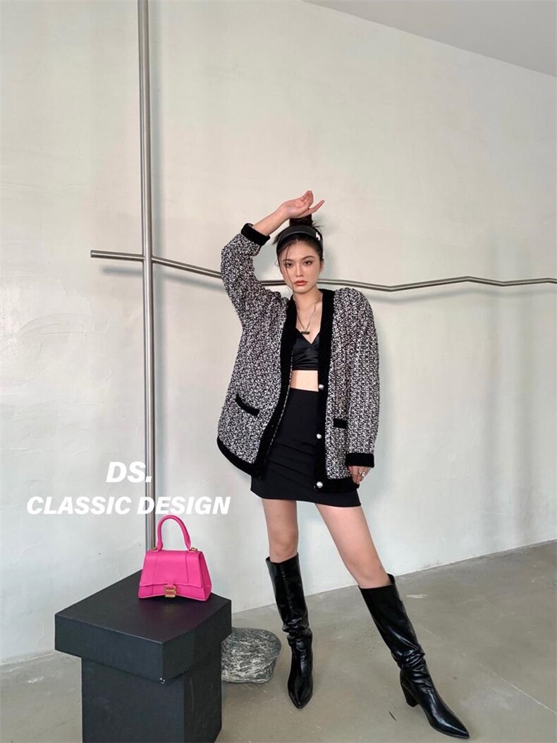 小香风带钻开衫，其它，DS-1