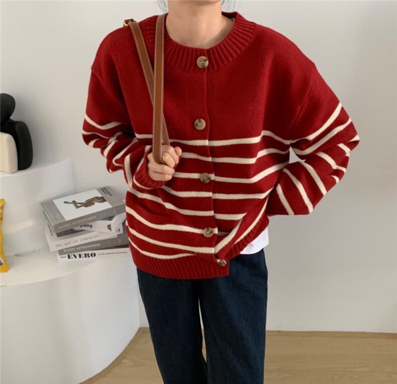 羊毛毛衣开衫，女装针织衫/毛衣，素妮