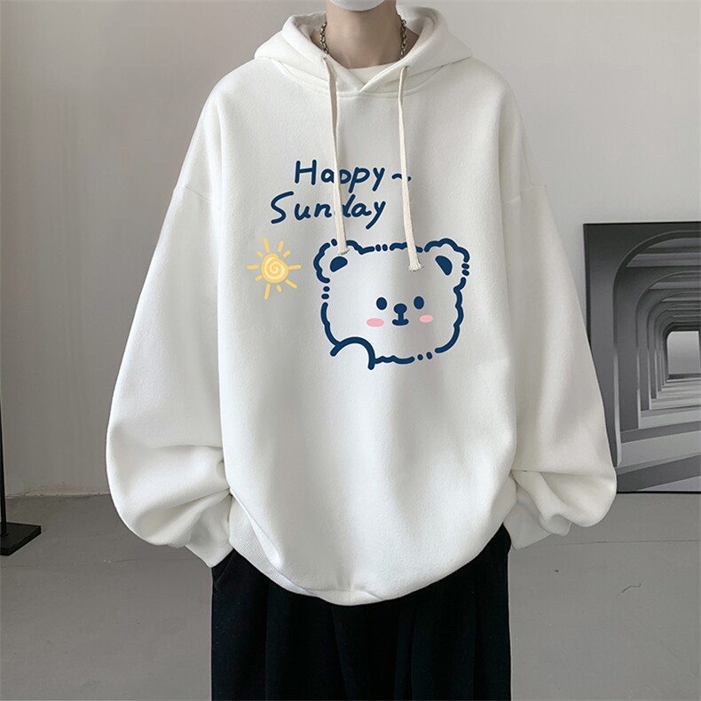 连帽卫衣男大码运动服帽衫外套WY2309-P35 加绒款-P40图片