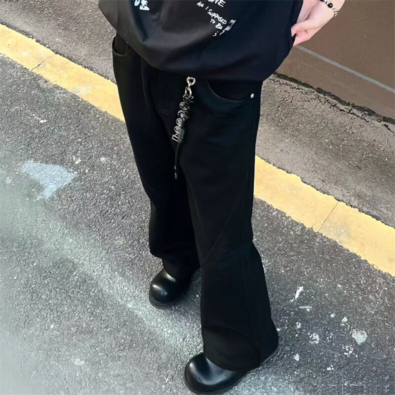 现货高品质黑色牛仔裤裤喇叭裤长裤K2502-P40,男装牛仔裤,星座1212
