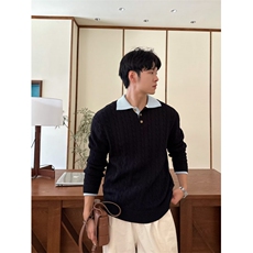 百搭慵懒原宿日系ins时尚潮流新款气质流行文艺长袖毛衣简约，男装针织衫/毛衣，星座506A