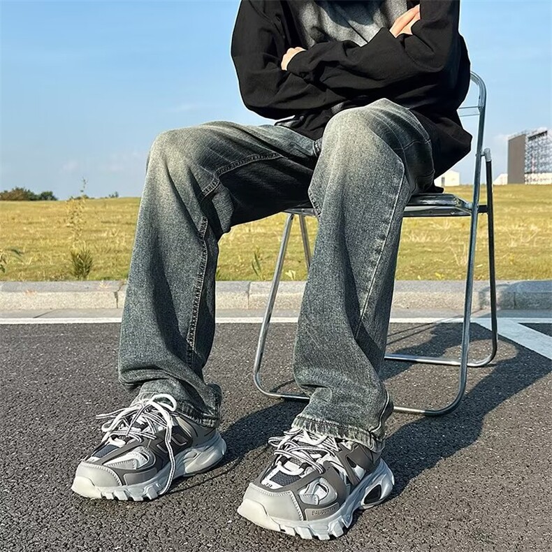 青春流行ins男直筒水洗牛仔裤C982P43,男装牛仔裤,星座1116-2
