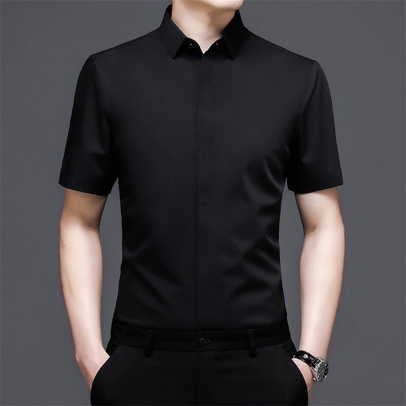 C8816钱塘2020-2常年款暗扣基础款男士短袖休闲衬衫精品P53,男装衬衫,钱塘207-2