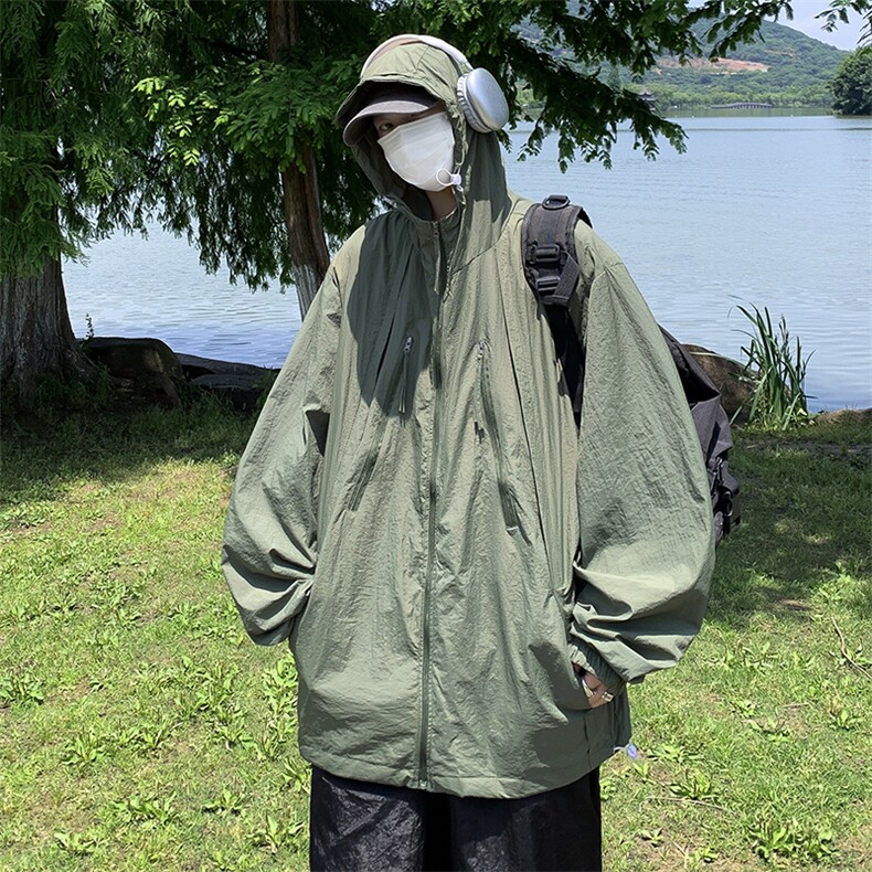轻薄防晒衣男女款夏季潮牌透气防晒服外套宽松户外上衣F017-P45,男装夹克,星座308B-2
