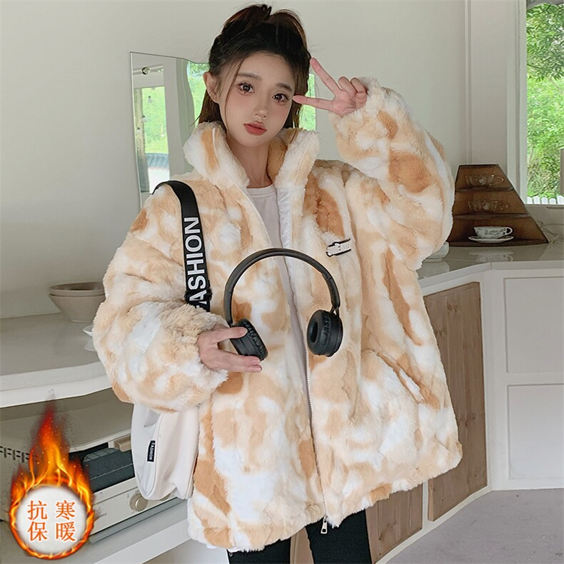 hiphop棉服潮牌冬季2025新款高级感加绒加厚羊羔毛棉衣C586-P100,男装棉衣,星座911-2(原星座613-2）