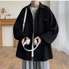 美式长袖衬衫外套男春秋季韩版百搭休闲衬衣宽松上衣服104/P38，男装衬衫，星座506