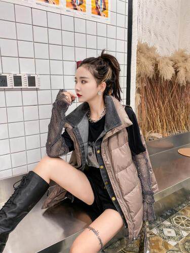 快时尚简约冬装，皮毛一体、羽绒马甲、羽绒衣等，女装马夹，芳可思