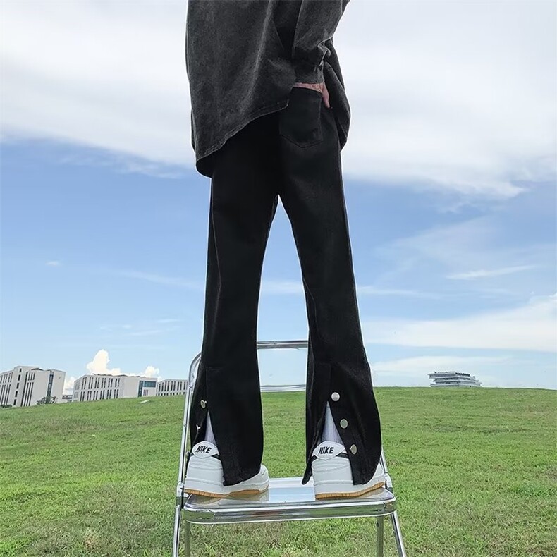 青春流行ins男直筒水洗牛仔裤T3008 P43图片