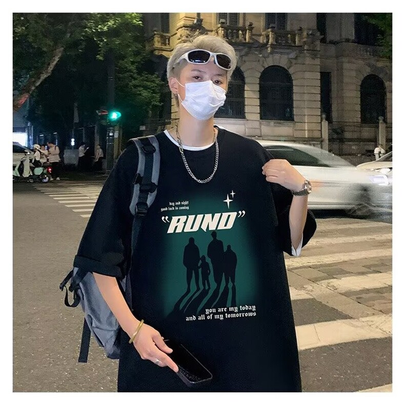 1506-1/TC121/P29夏季210克纯棉潮流五分袖1，男装T恤，星座1506-1