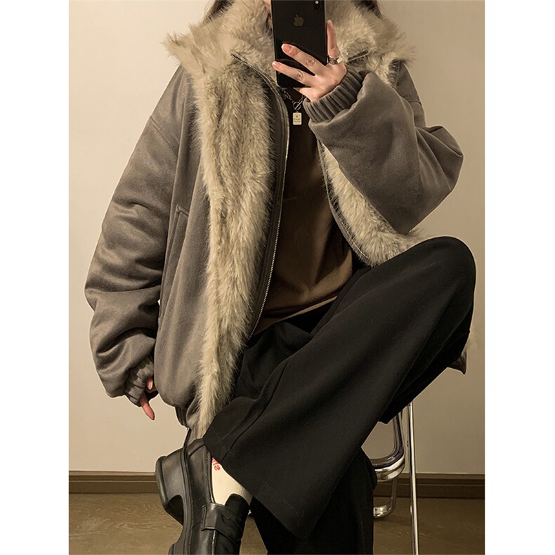 主推冬季假两件座山雕加厚外套潮加厚棉衣XZ102B-1M816-P145图片