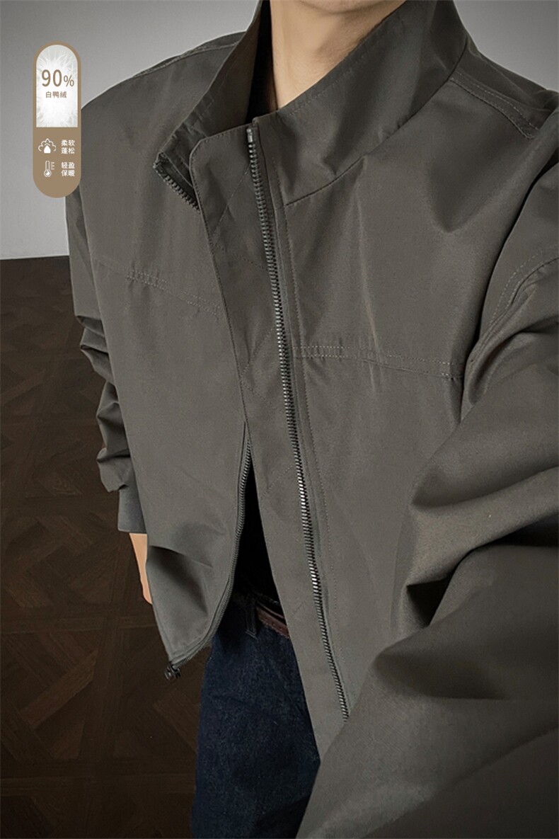 广检90%白鸭绒冬季内景羽绒服充绒量75gM-5XHY25598-特P109,男装羽绒服,电商A022