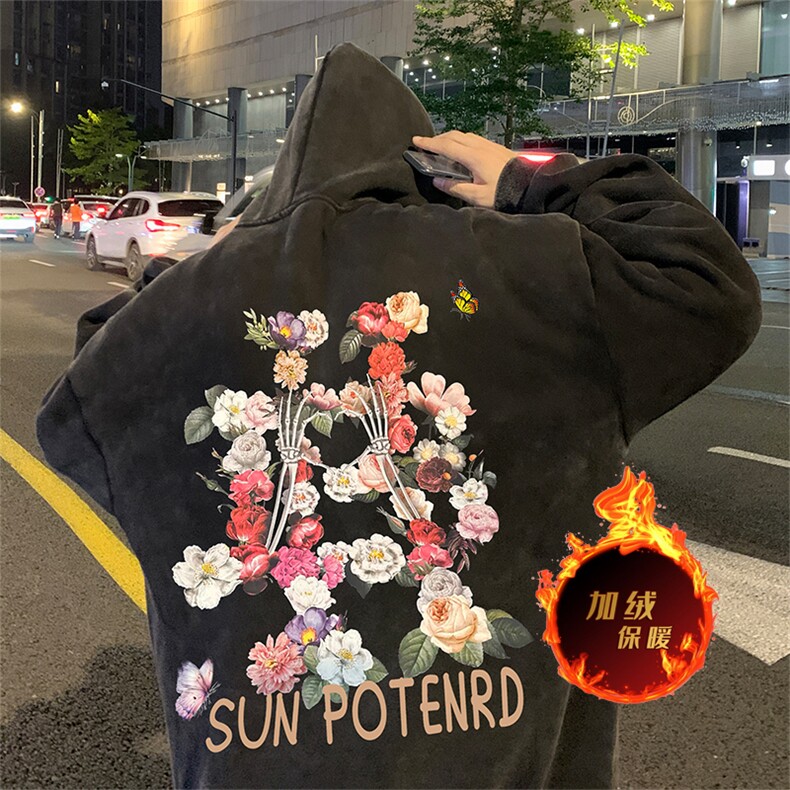 直播品质500克重磅美式做旧水洗卫衣SL1513-常规特P55加绒特P65,男装卫衣,电商A486