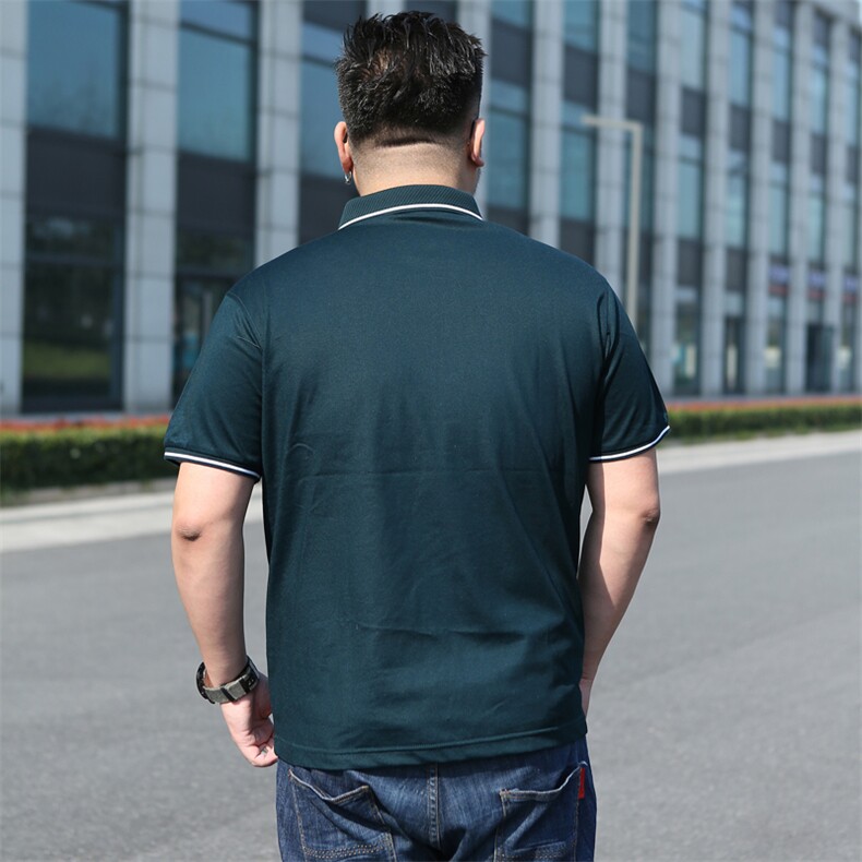 夏季新款男士短袖t恤纯色翻领polo衫男体恤男装半袖加肥5913款,男装T恤,星座802