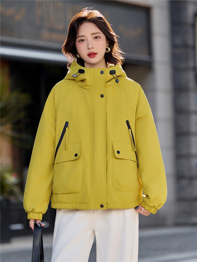 现货2025年冬季新款夹棉保暖棉衣派克服,女装棉衣/棉服,悦祺