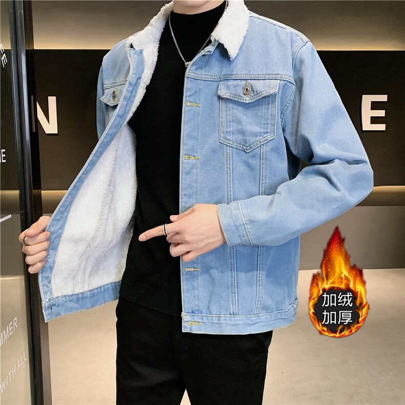 JK902J-p70M-5XL控108现货羊羔绒加绒牛仔外套男绣花夹克CITYBOY,男装工装外套,星座103A