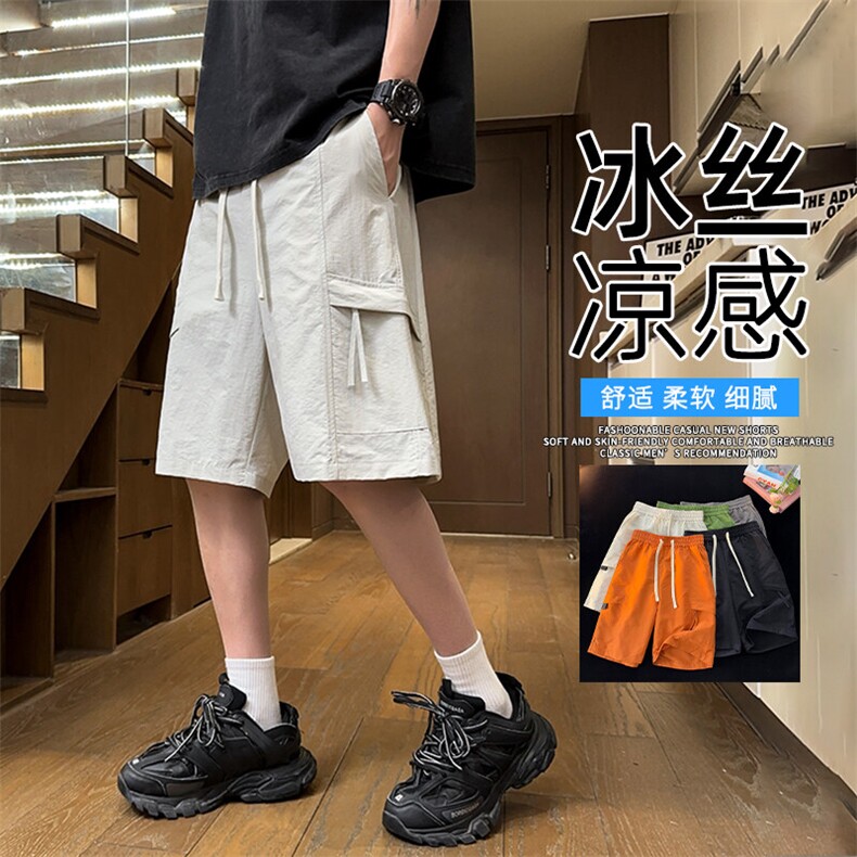 抖音品质短裤男夏季薄款男生宽松五分裤A146-GY252特p22量大优,男装牛仔裤,HDA146