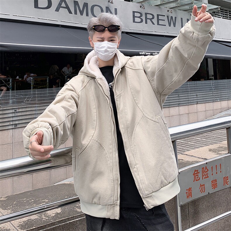 加绒加厚棉服外套男士冬季宽松重磅水洗百搭工装夹克MY2270-P158,男装夹克,星座1103-3