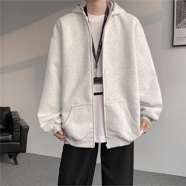3XL-S基础百搭拉链开衫卫衣男休闲外套小心机WY45-P58400g,女装短外套,电商D206-1