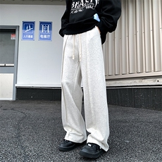 2024春季新款宽松直筒休闲裤垂感卫裤阔腿裤痞帅现货K7670-P35，男装休闲裤，星座512-3
