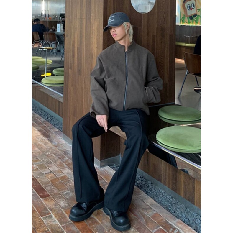 微喇显瘦西装裤子男2026春秋宽松垂感休闲裤长裤XK69,男装西服套装,星座1116A（原606A-3）