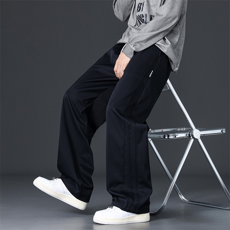 休闲裤男士宽松直筒垂感潮牌2025秋新款阔腿运动裤子Q29162-特P35，女装休闲裤，星座610（原A335）