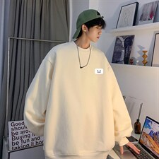 2026秋季新款潮流港风笑脸宽松百搭卫衣JK23343特批24控39，男装卫衣，星座605(原A050)